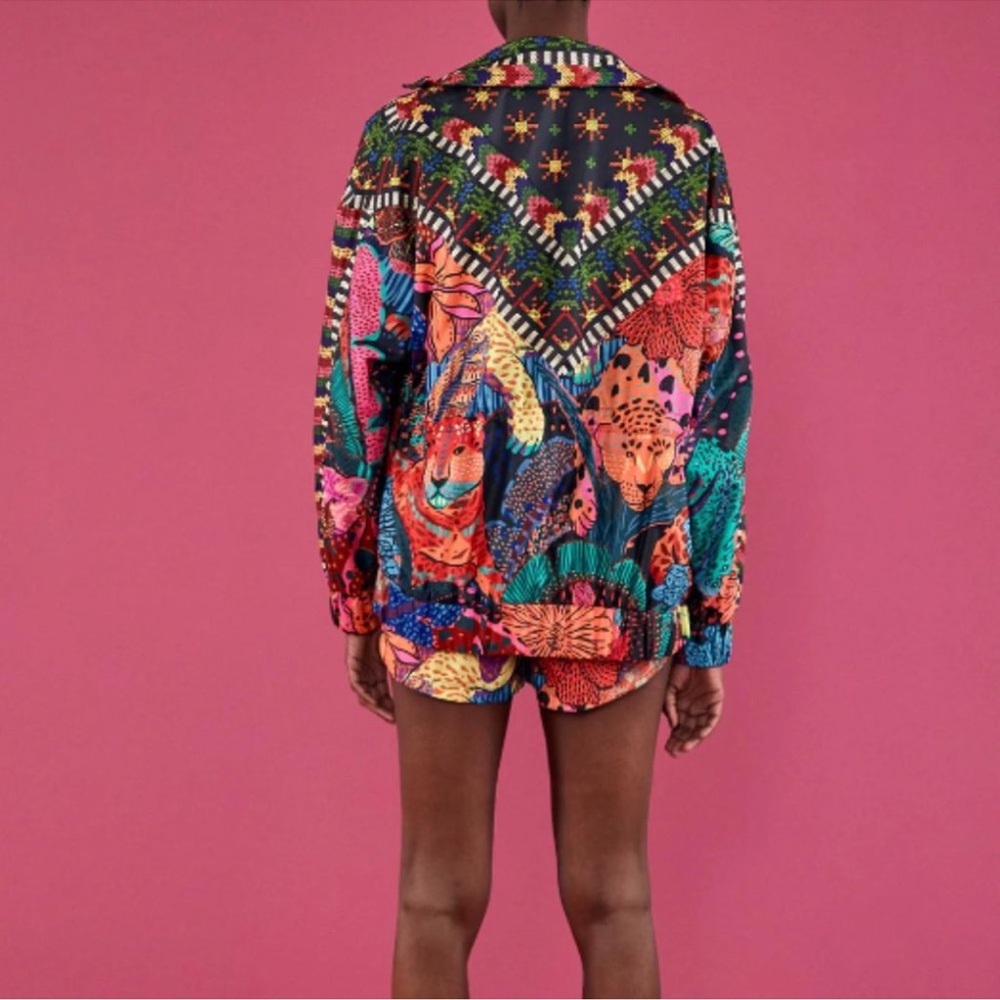 FARM Rio Multicolor Floral Jacket - Picture 3 of 7